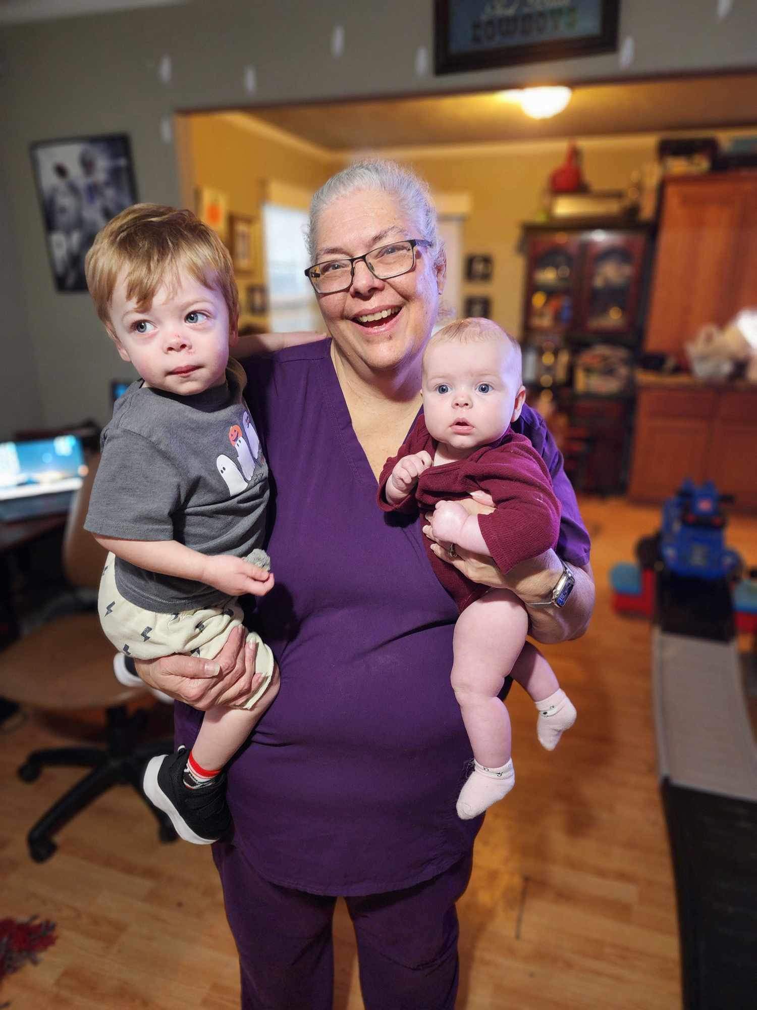 Tina with Grandkids