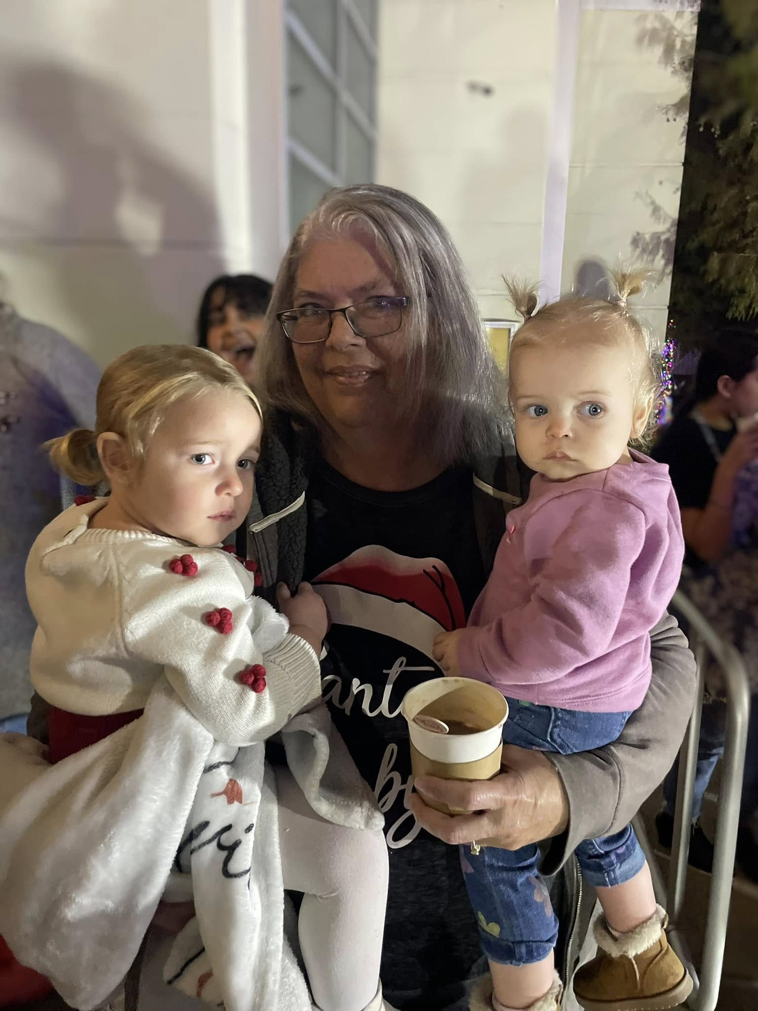 Tina with Lila and Evie