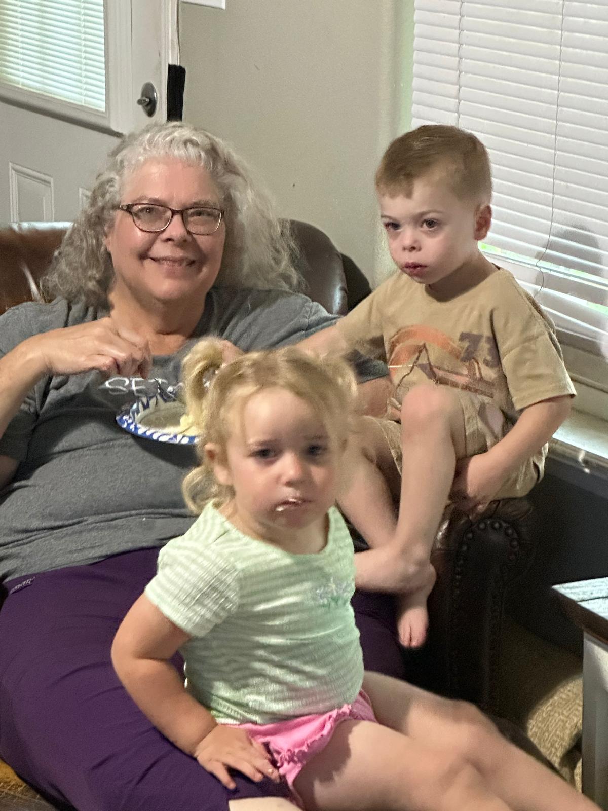 Tina with Wes and Evie